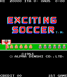 Exciting Soccer Title Screen